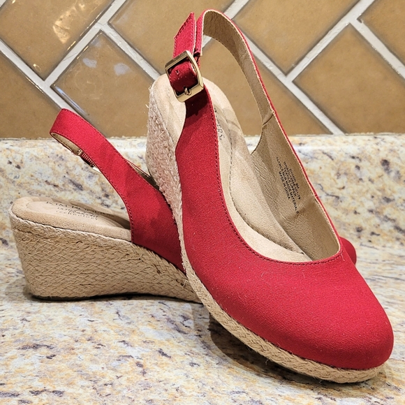 Kim Rogers Shoes - Kim Rogers Ultra Comfort Dyann Espadrille Wedge Heels - 2.5" Heel